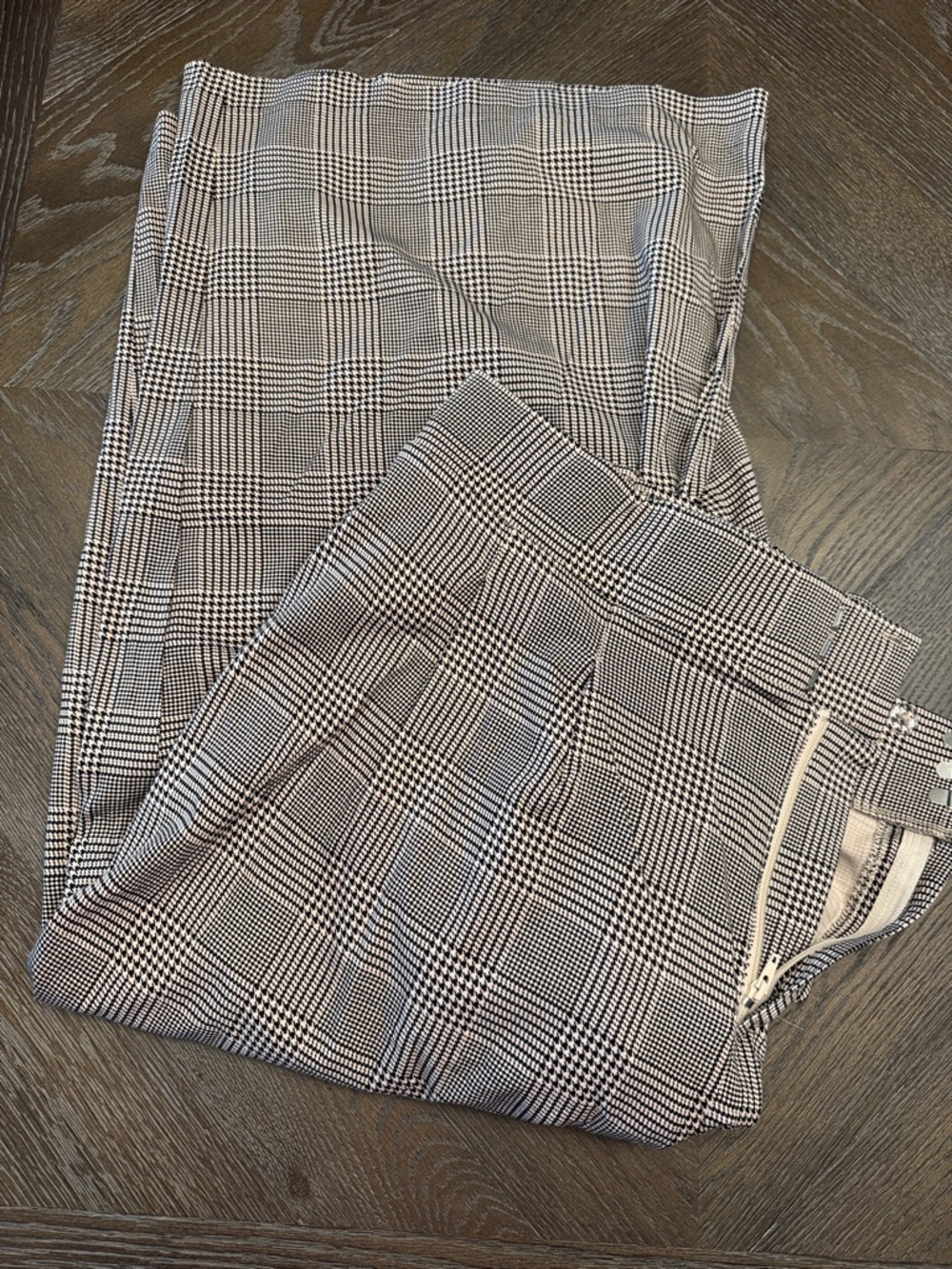 Women’s Torrid Plaid Dress Capri Pants - Black & Tan